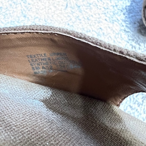 Tory Burch Linley Espadrille Wedges Heels Sandals Shoes Tan 8 - Picture 6 of 6